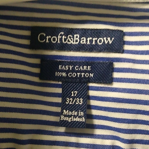 LONG SLEEVE STRIPE BUTTON DOWN 17 32/34 - Picture 5 of 5